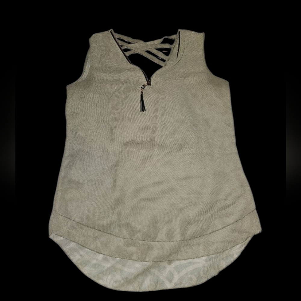 Chic Overlay Tank Plus Size